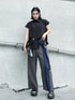 Stripe Panel Wide Pants